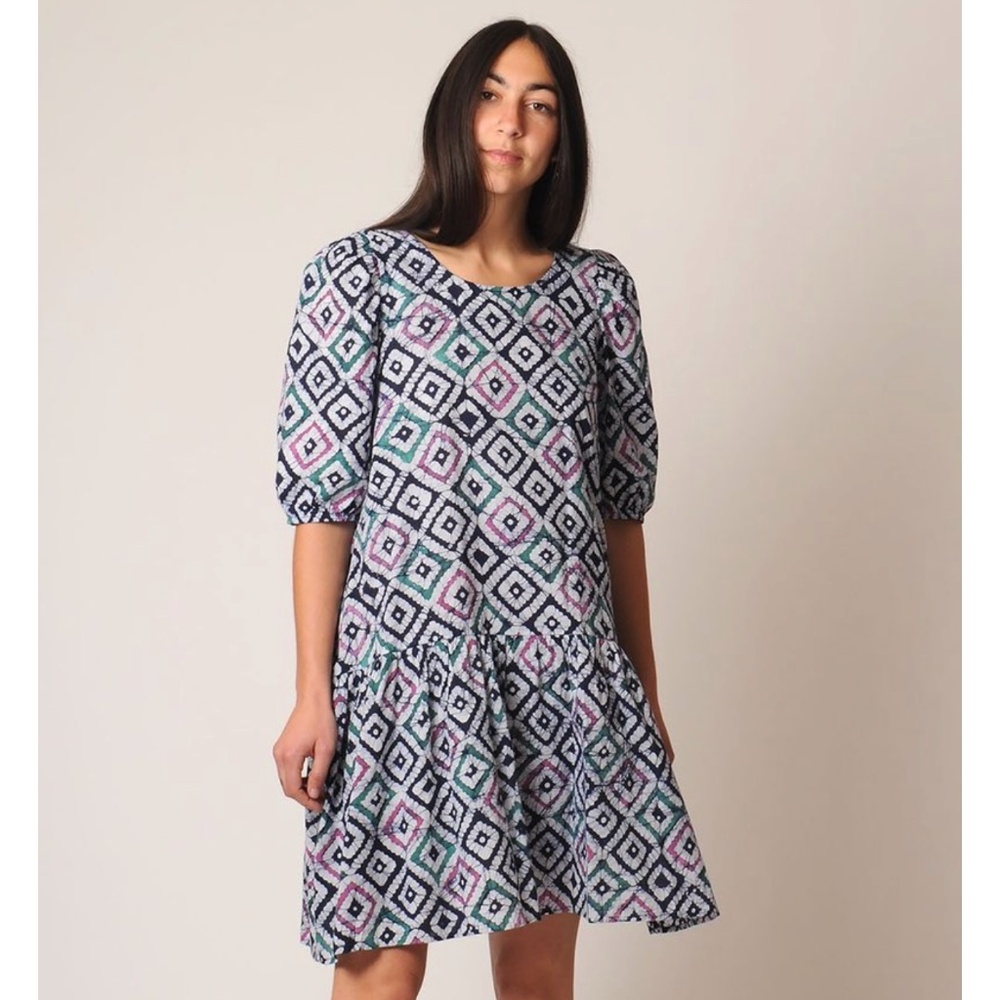 Matta Kenia Nandini Geometric Pattern Mini Dress XL